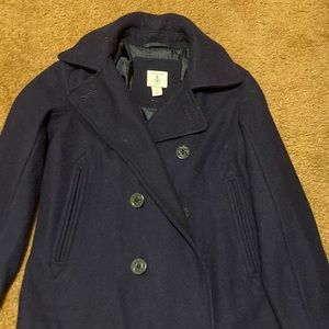 LandsEnd Kids 7/8 peacoat.   Great condition.  Never worn